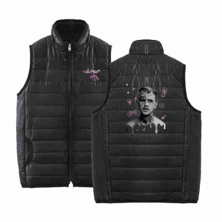 Lil Peep Sleeveless Graphic Bomber Vest