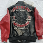 Pelle Pelle Black and Red Leather Jacket