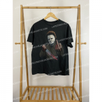 Halloween Horror Jason Voorhees Middle Finger FU T-Shirt