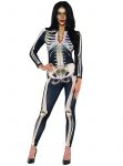 Women’s Skeleton Suit Sexy Halloween Costume