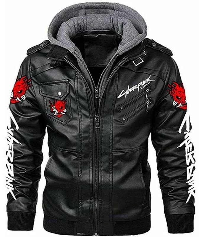 Cyberpunk 2077 Samurai Leather Black Jacket