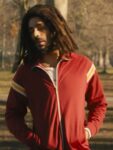 Bob-Marley-One-Love-2024-Kingsley-Ben-Adir-Red-Track-Jacket