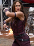 Jennifer-Garner-Deadpool-Wolverine-Maroon-Leather-Vest