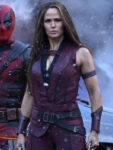 Jennifer-Garner-Deadpool-Wolverine-Maroon-Leather-Vest