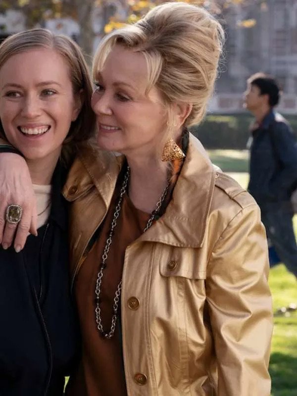 Hacks S03 Deborah Vance Golden Leather Coat