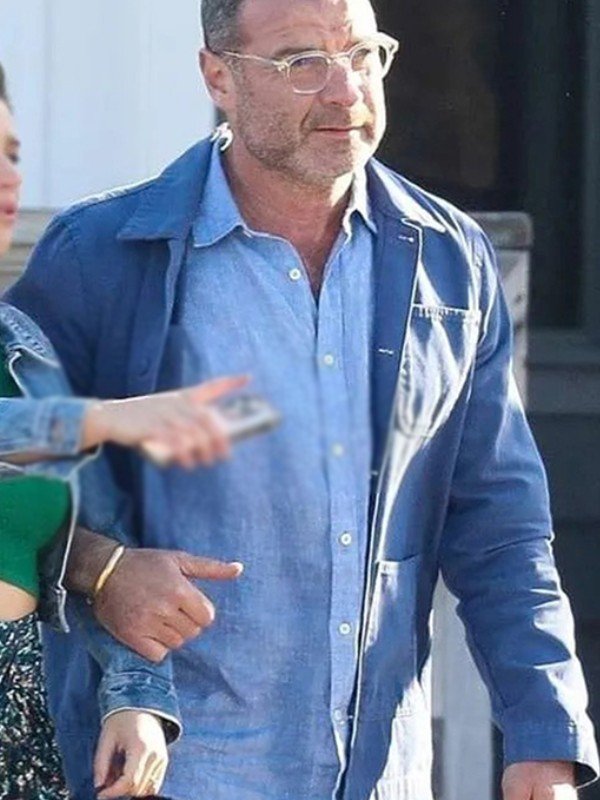 The Perfect Couple 2024 Liev Schreiber Blue Jacket