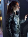 The-100-S06-Raven-Reyes-Green-Leather-Jacket