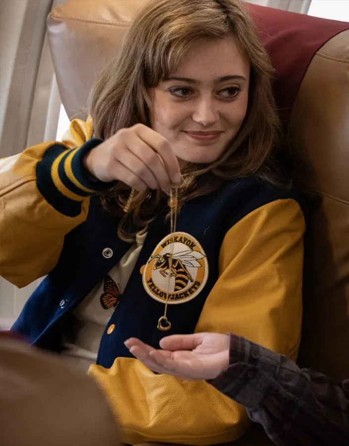 Yellowjackets 2024 Ella Purnell varsity Bomber Jacket