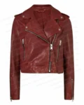 Bree-OBrien-Chesapeake-Shores-Burgundy-Leather-Jacket