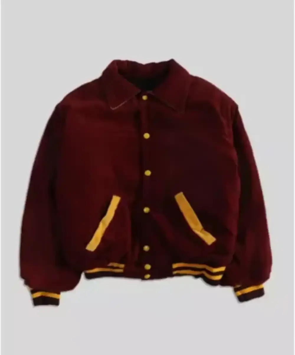 Burgundy Vintage Varsity Jacket