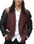 Descendants-Jay-Burgundy-Black-Leather-Jacket