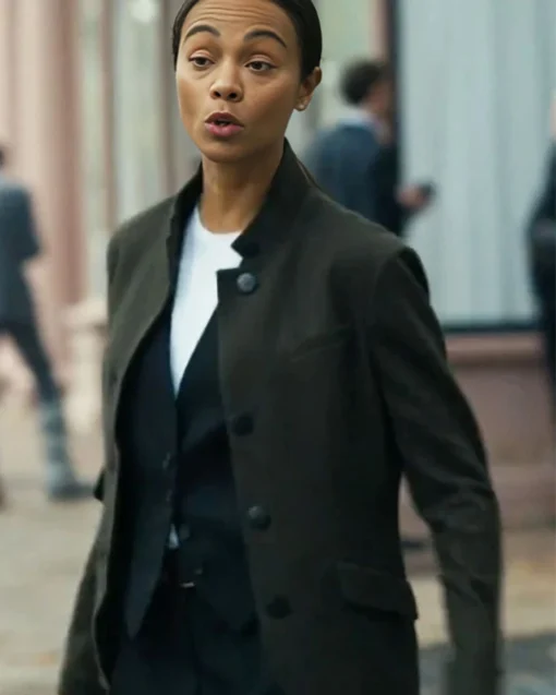 Lioness S02 Zoe Saldana Green Blazer