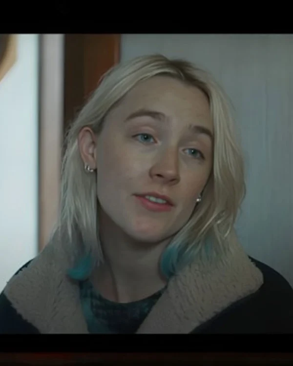 The Outrun Saoirse Ronan Black Sherpa Jacket