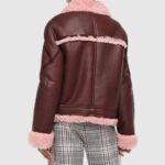 Womens-Burgundy-Shearling-Leather-Jacket-510×510-1