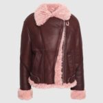 Womens-Burgundy-Shearling-Leather-Jacket-510×510-1