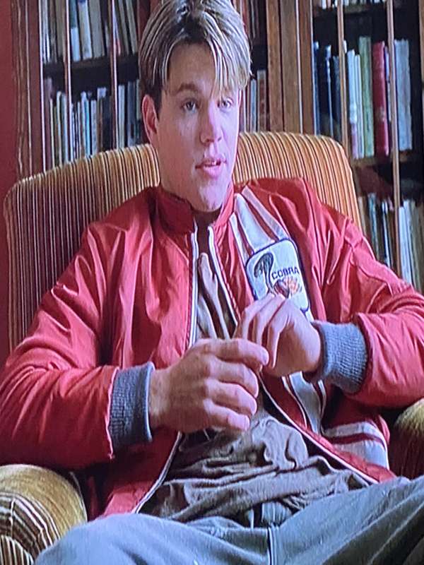 Matt Damon Good Will Hunting Red Cobra Jacket