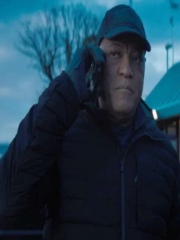 The Amateur 2025 Laurence Fishburne Black Jacket