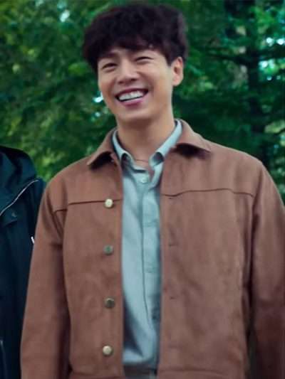 Hyun-Woo Lee Money Heist: Korea – Joint Economic Area Brown Leather Jacket