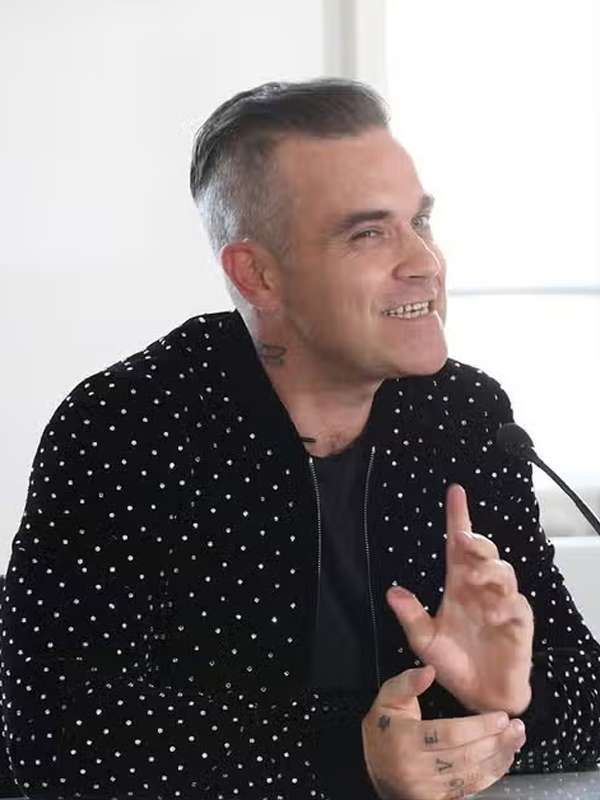 Black Bomber Jacket Robbie Williams The X Factor