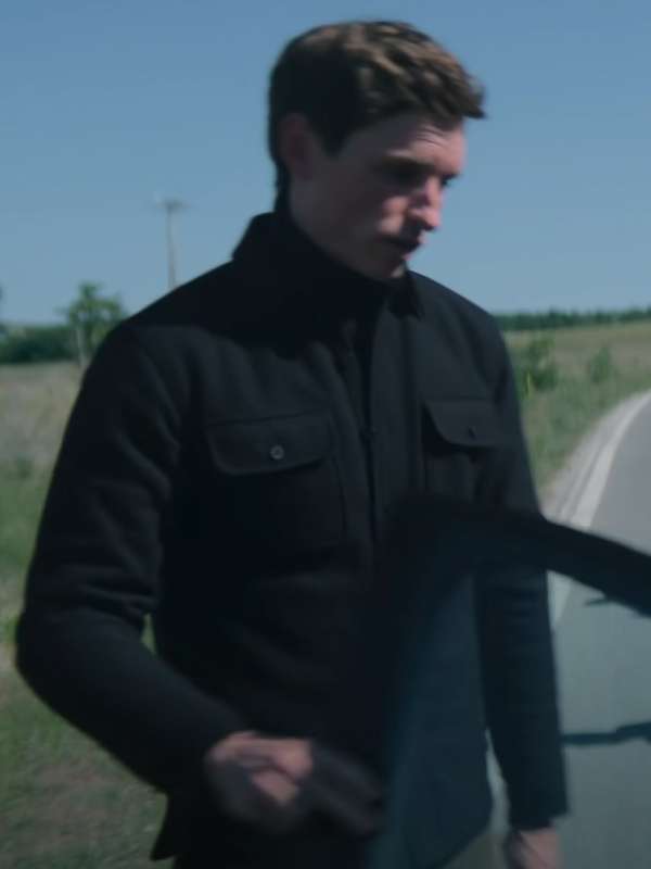 Eddie Redmayne The Day of the Jackal Black Jacket