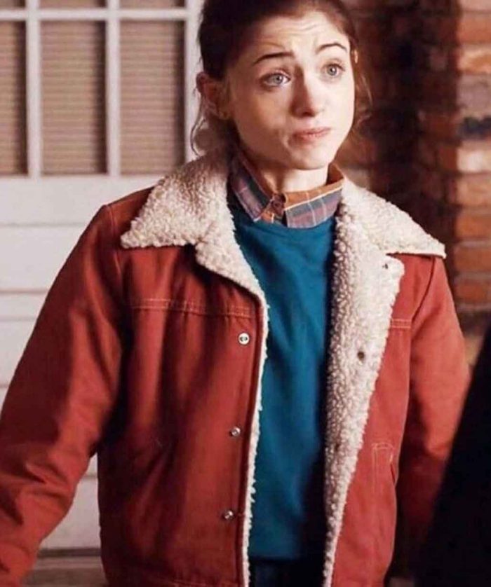 Nancy Wheeler Stranger Things Red wool Jacket