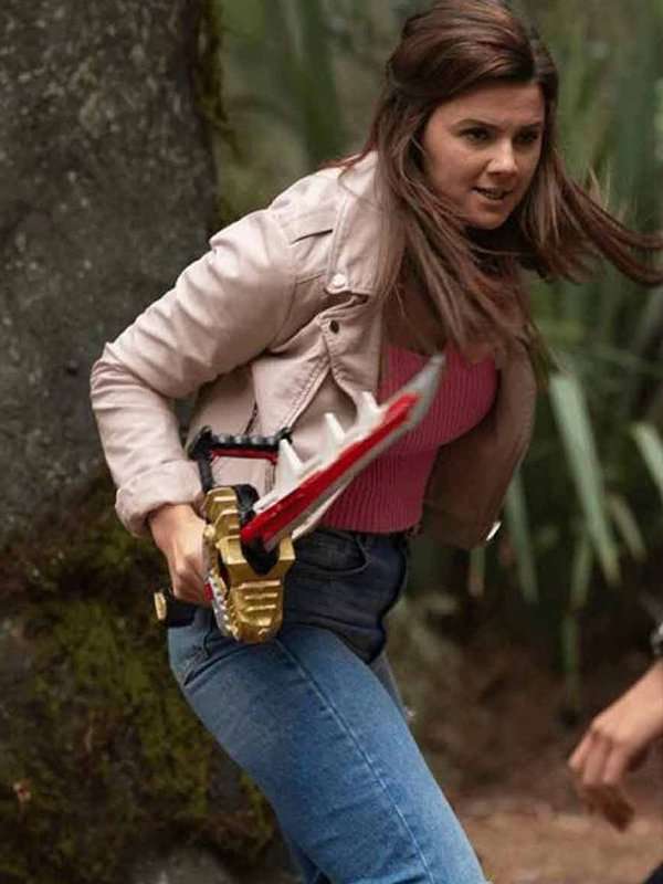 Power Rangers Dino Fury Amelia Jones Biker Jacket