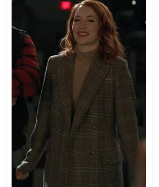 The Wish Swap 2025 Emily Tennant Gray Plaid Blazer - LMJ